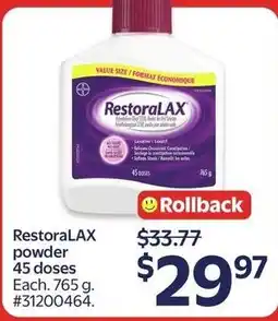 Walmart RestoralAX powder offer