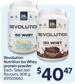 Walmart Revolution Nutrition Iso Whey protein powder offer