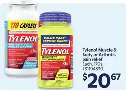 Walmart Tylenol Muscle & Body or Arthritis pain relief offer