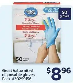 Walmart Great Value nitril disposable gloves offer