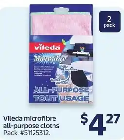 Walmart Vileda microfibre all-purpose cloths offer