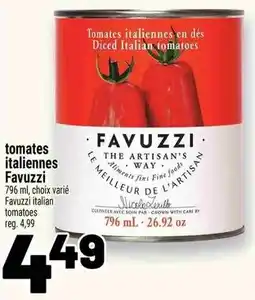 Metro Favuzzi diced italian tomatoes offer
