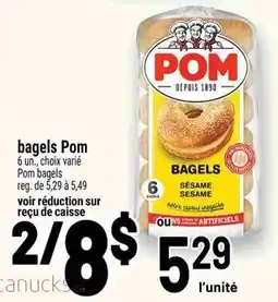 Metro Pom bagels offer