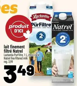 Metro Lactantia Natrel fine-filtered milk offer