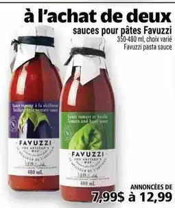 Metro Favuzzi sauces for pasta offer