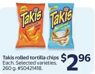 Walmart Takis rolled tortilla chips offer