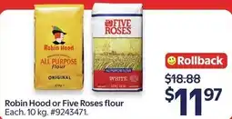 Walmart Robin Hood or Five Roses flour offer