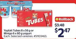 Walmart Yoplait Tubes offer