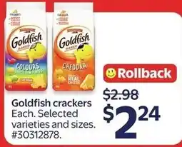 Walmart Goldfish crackers offer