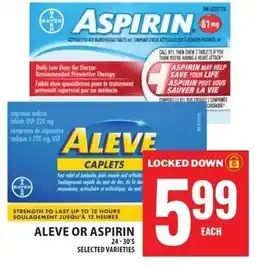 Food Basics Aleve or aspirin offer