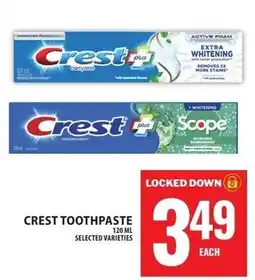 Food Basics Crest toothpaste offer