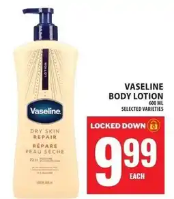 Food Basics Vaseline body lotion offer