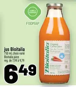 Metro Bioitalia juice offer