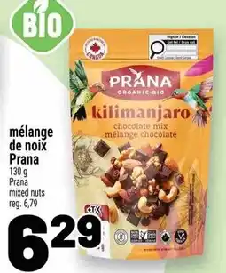 Metro Prana mixed nuts chocolate mix offer