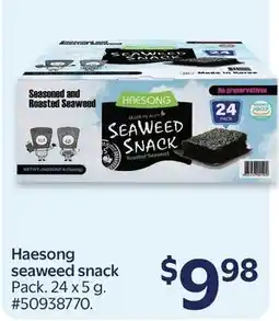Walmart Haesong seaweed snack offer