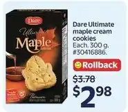 Walmart Dare ultimate maple cream cookies offer