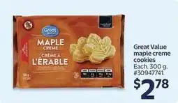 Walmart Great Value maple creme cookies offer