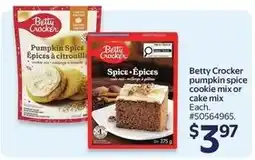 Walmart Betty Crocker pumpkin spice cookie mix or cake mix offer