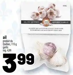 Metro Quebec garlic offer