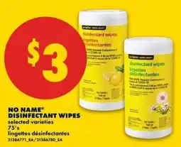 No Frills No Name disinfectant wipes offer