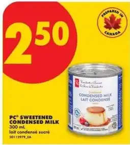 No Frills PC sweetened condensed milk offer