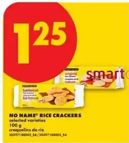 No Frills No Name rice crackers offer