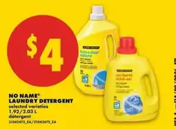 No Frills No Name laundry detergent offer