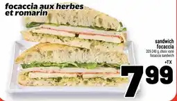 Metro focaccia sandwich offer