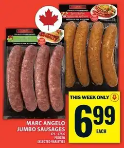 Food Basics Marc Angelo jumbo sausages offer