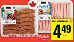 Food Basics Selection fresh pork sausages offer