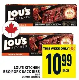 Food Basics Lou's kitchen bbq pork back ribs offer
