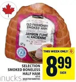 Food Basics Selection smoked boneless half ham offer