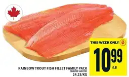 Food Basics Rainbow Trout Fish Fillet Family Pack offer