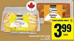 Food Basics Selection loaf cake offer