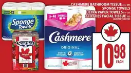 Food Basics Cashmere bathroom tissue sponge towels ultra paper towels scotties facial tissue offer