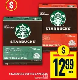 Food Basics Starbucks coffee capsules offer