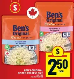 Food Basics Ben's original bistro express rice offer