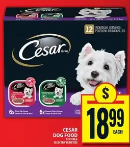 Food Basics Cesar dog food offer