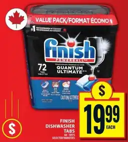 Food Basics Finish dishwasher tabs offer