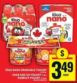 Food Basics Iogo nano drinkable yogurt offer