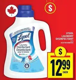 Food Basics Lysol laundry disinfectant offer
