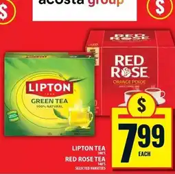 Food Basics Lipton tea red rose tea offer