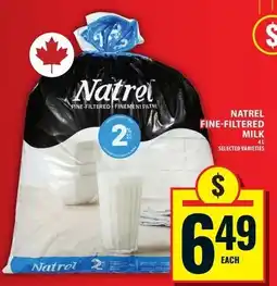 Food Basics Natrel fine-filtered milk offer