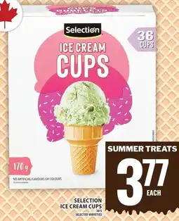 Food Basics Selection ice cream cups offer