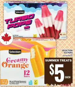 Food Basics Selection ice pops offer