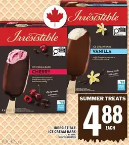 Food Basics Irresistible ice cream bars offer