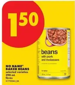 No Frills No Name baked beans offer
