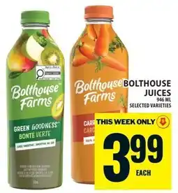 Food Basics Bolthouse Farms juices offer