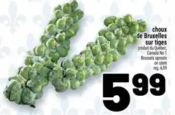 Metro Brussels sprouts on stem offer