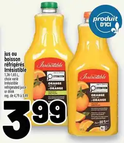 Metro Irresistible orange juice offer